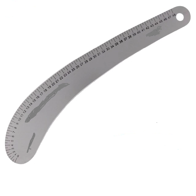 CUrvedrulerAL_b65a968d-4b7c-4a58-bc42-8c50aa238e41.png French Curve Grading Ruler Aluminium - Image 1