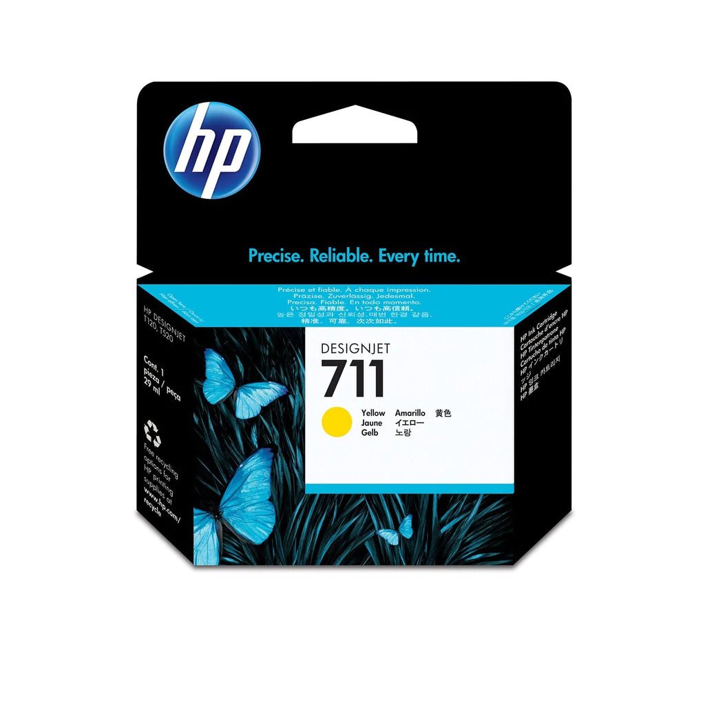 CZ132A.jpg HP 711 Yellow Original Ink Cartridge (CZ132A) - Image 1