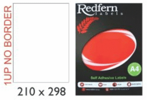 White Laser Label 210 x 296mm