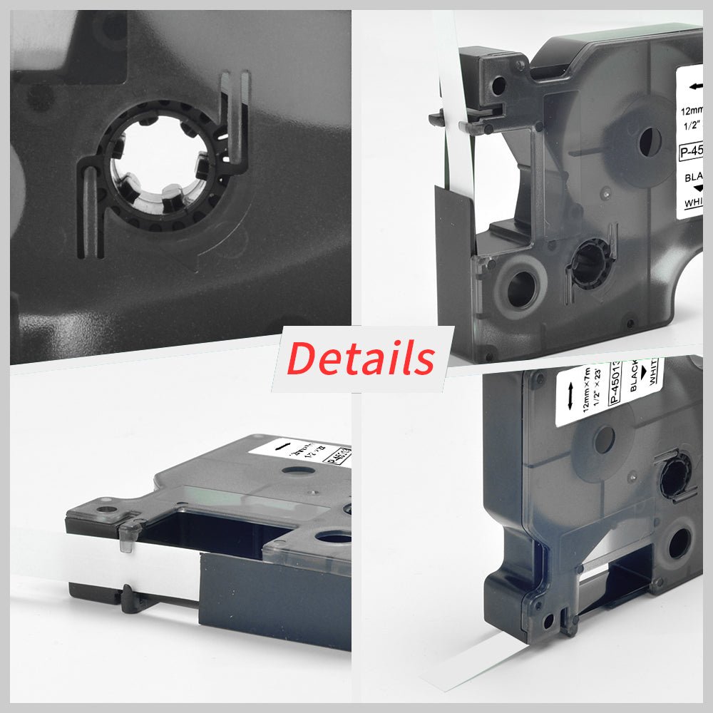 DM112mmBlackonWhite-4.jpg DYMO D1 12mm x 7m Compatible Label Tape - Image 6
