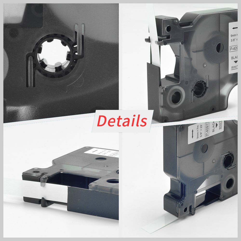 DM19mmBkonWh-4.jpg DYMO D1 9mm x 7m Compatible Label Tape - Image 4