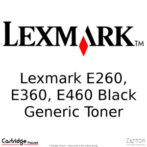 Lexmark E260, E360, E460 High Yield Black Compatible Toner Cartridge - Alternate Brand