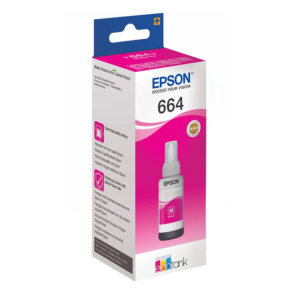 Epson-T6643.jpg Epson T6643 Magenta Original Ink Bottle - Image 1