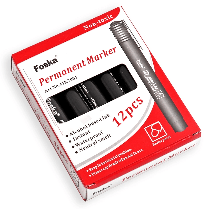 Foskapermmarker.png Foska Permanent Marker (Box of 12) - Image 1