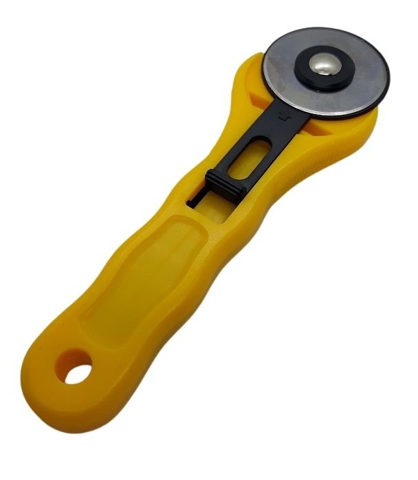 HandHeldRotaryCutter.jpg Rotary Cutter 45mm (Cuts Paper, Leather, Vinyl, Fabric) - Image 1