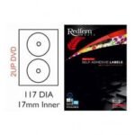 White DVD Laser Label 117  17mm