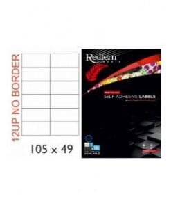 White Laser Label 105 x 49mm