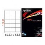 White Laser Label 66 x 53 8mm