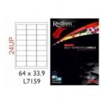 White Laser Label 64 x 33 9mm