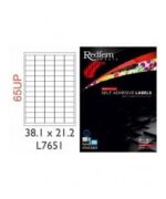 White Laser Label 38 1 x 21 2mm 65UP