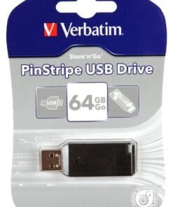 Verbatim 64GB PinStripe USB Flash Drive