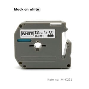 Brother Compatible MK Labelling Tape – 12mm wide - 8m Long