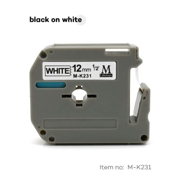Brother Compatible MK Labelling Tape – 12mm wide - 8m Long