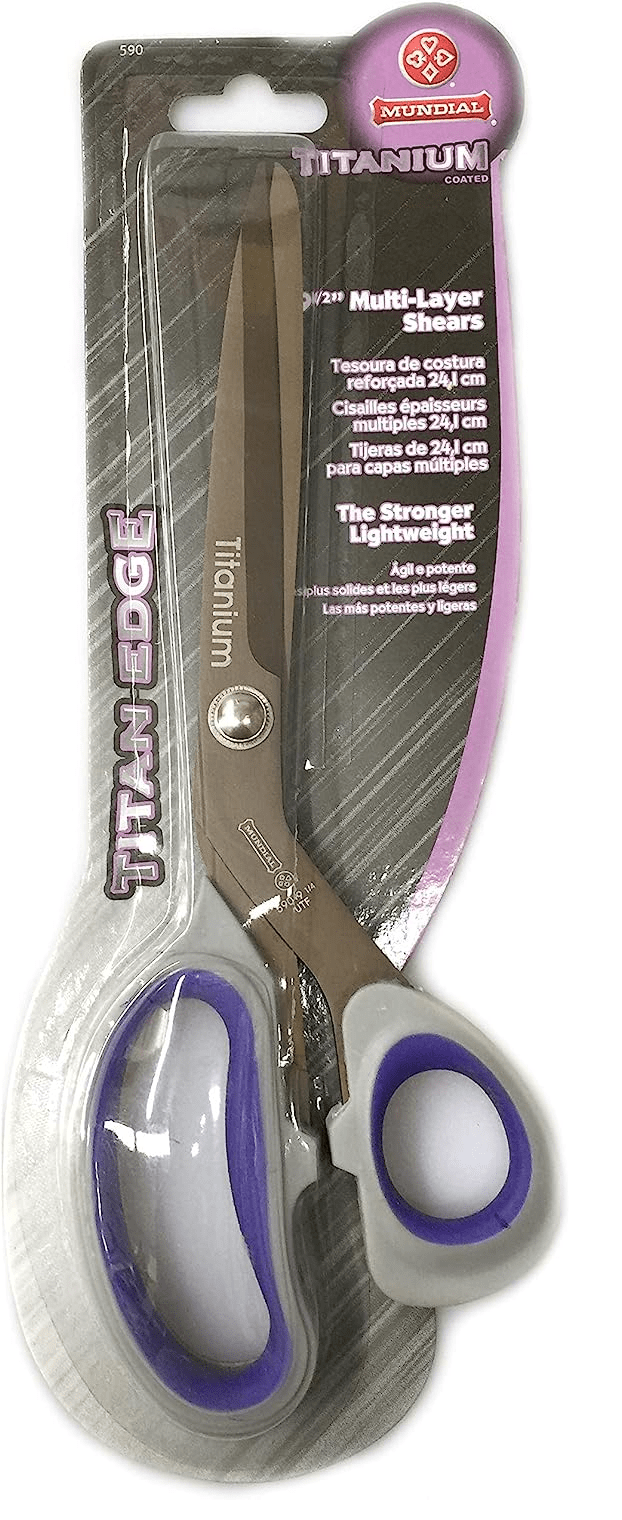 Mundial-titanium-2.png Mundial Titanium Line Dressmakers Sheers 9/12"",  24.1cm - Image 2