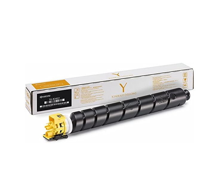 O-K-TK-8345-Y.png Kyocera TK-8345 Yellow Original Toner Cartridge - Image 1