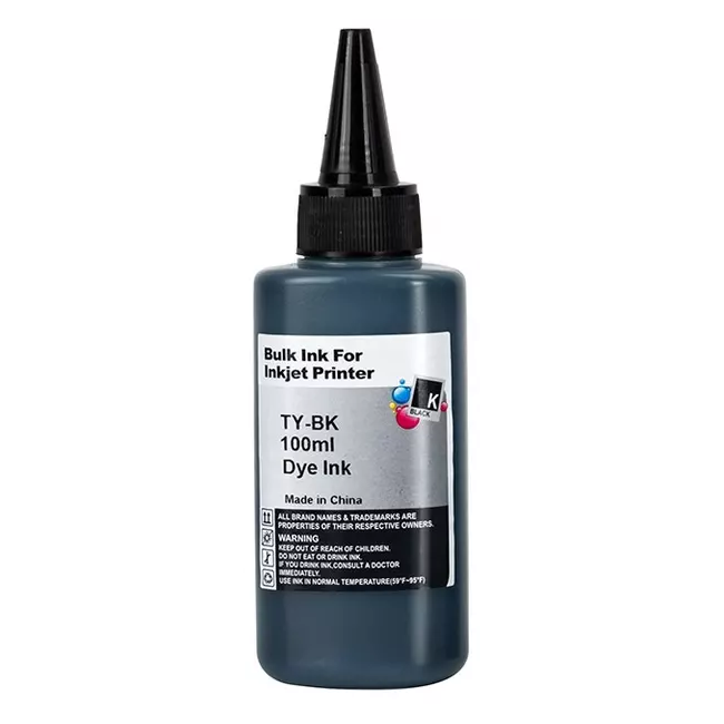 P-100ml-Bk.png 100ml Universal Dye Based Bottled Ink - Print-Tank Brand - Image 2