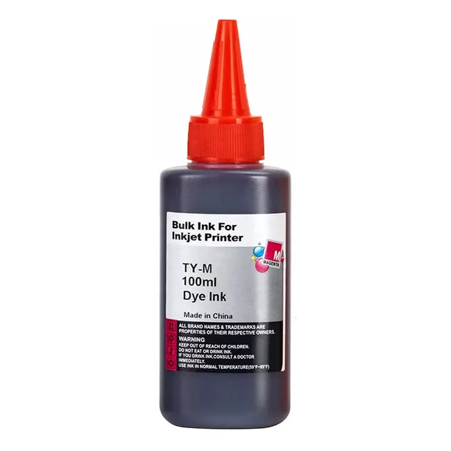 P-100ml-M-1.png 100ml Universal Dye Based Bottled Ink - Print-Tank Brand - Magenta - Image 1