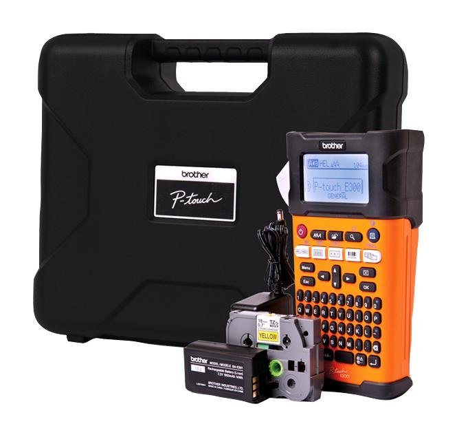 PT-E300VP-case.jpg Brother PT-E300VP Industrial Label Printer (6-18mm TZe) - Image 2
