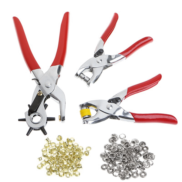 3Pcs Revolving Leather Hole Punch Plier Kit