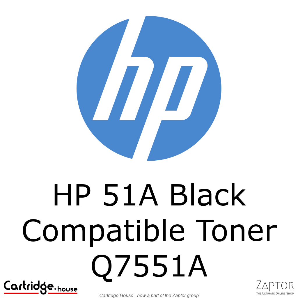 Q7551A.png HP 51A Black Compatible Toner Cartridge - Alternate Brand - Image 1
