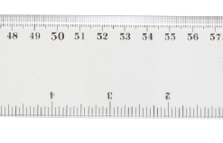 19.5 Inches 50cm Clear Plastic Ruler Straight Ruler Plastic