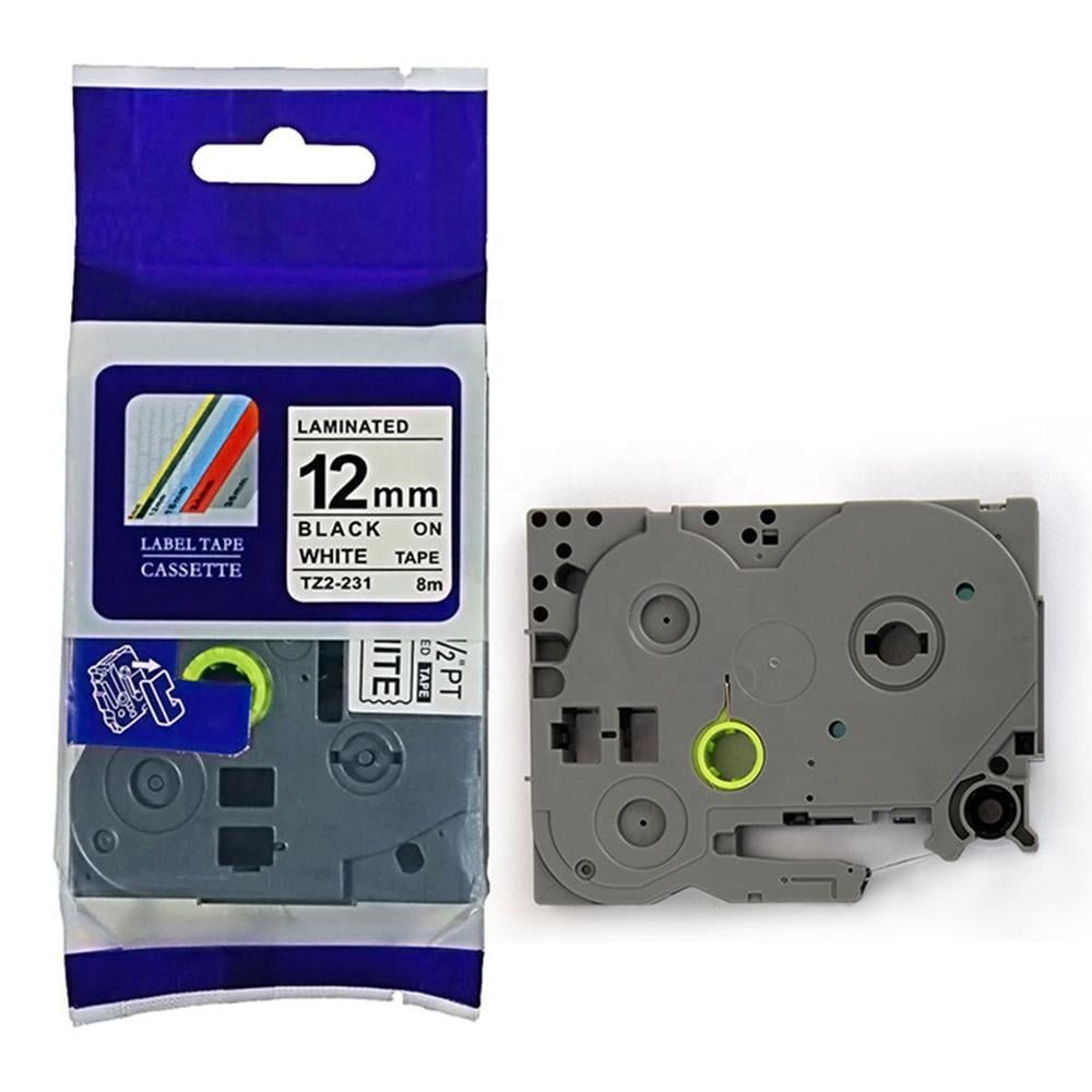 TZe-231.jpg Brother Compatible TZe Labeling Tape – 12mm x 8m - Image 1