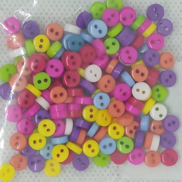 Tiny-round-buttons.jpg Small Small Buttons - 9mm - Image 1