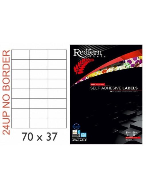 White Laser Label 70 x 37mm