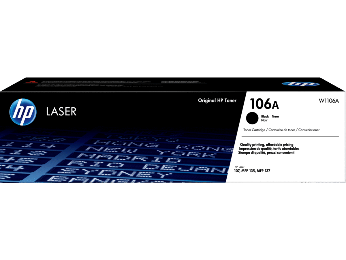 c06378589.png HP 106A Black Original Laser Toner Cartridge (W1106A) - Image 1