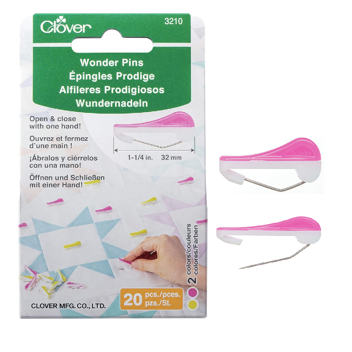 clover-wonder-pins.png CLOVER Wonder Sewing Pins - Image 1