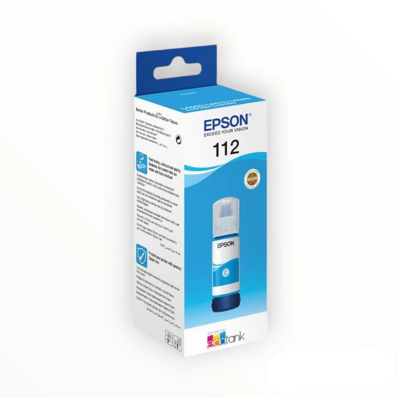 epson-ink-cartridge-epson-112-ecotank-pigment-cyan-ink-bottle-33139020005465 Epson 112 EcoTank Pigment Series Ink Bottle - Cyan - Image 2