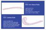 7 Piece French Curve Ruler Set-  Metric - Image 3