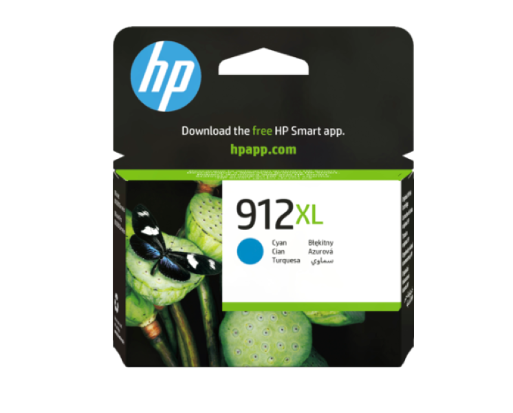hp912xlc.png HP 912XL Cyan Original Ink Cartridge (3YL81AE) - Image 1