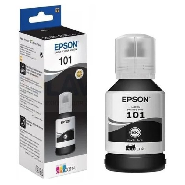 phpThumb Epson 101 EcoTank Black Ink Bottle - Original - Image 1