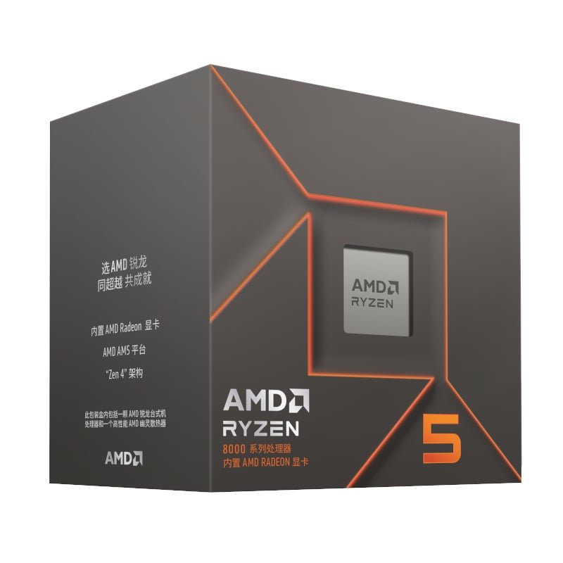 100-100000931BOX_wr_01 AMD RYZEN 5 8500G 6-Core 3.5GHZ AM5 CPU - Image 1