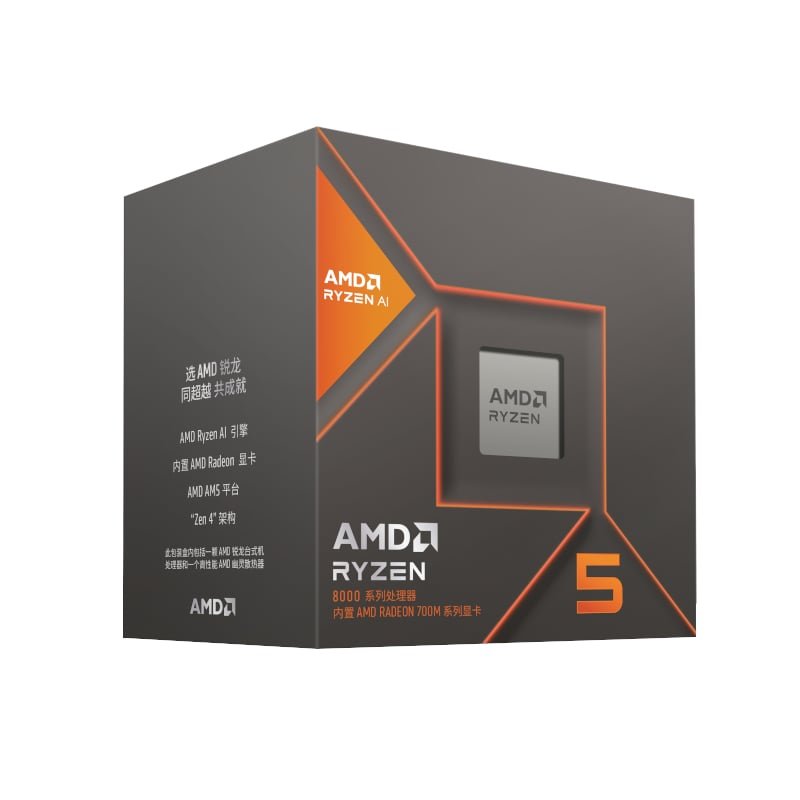 100-100001237BOX_wr_01 AMD RYZEN 5 8600G 6-CORE 4.3GHZ AM5 CPU - Image 1