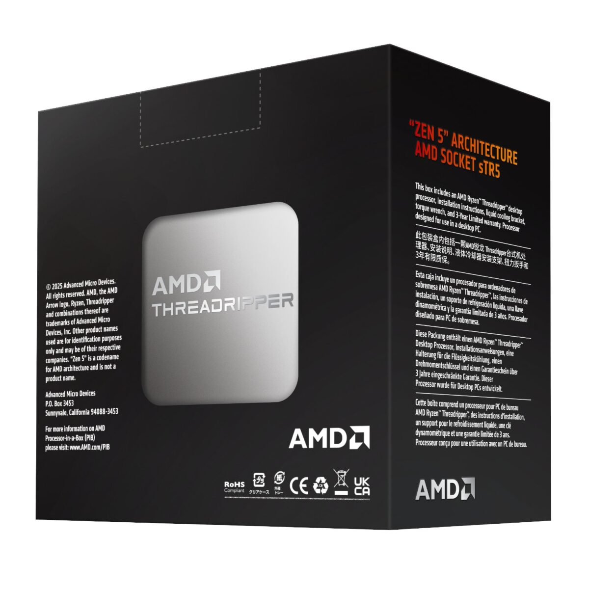 100-100001594WOF_AMD-Ryzen-Threadripper-9970X-sTR5-32-core-CPU_wr_04a AMD Ryzen Threadripper 9970WX 32-Core 4.0GHz CPU - Image 4