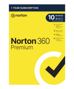 Norton 360 Premium 75GB – 10 Devices (Physical Package)