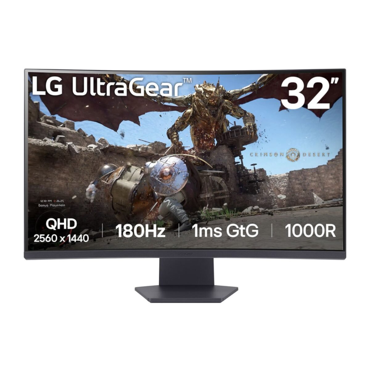 32GS60QC-B.AFBQ_LG-32-Ultragear-QHD-Curved-Gaming-Monitor-FreeSync-180Hz-1ms_wr_01a LG UltraGear 32" QHD VA Curved Gaming 180Hz 1ms - Image 1