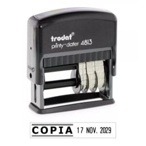 Trodat Printy Dater Stamp/26mm x 9mm