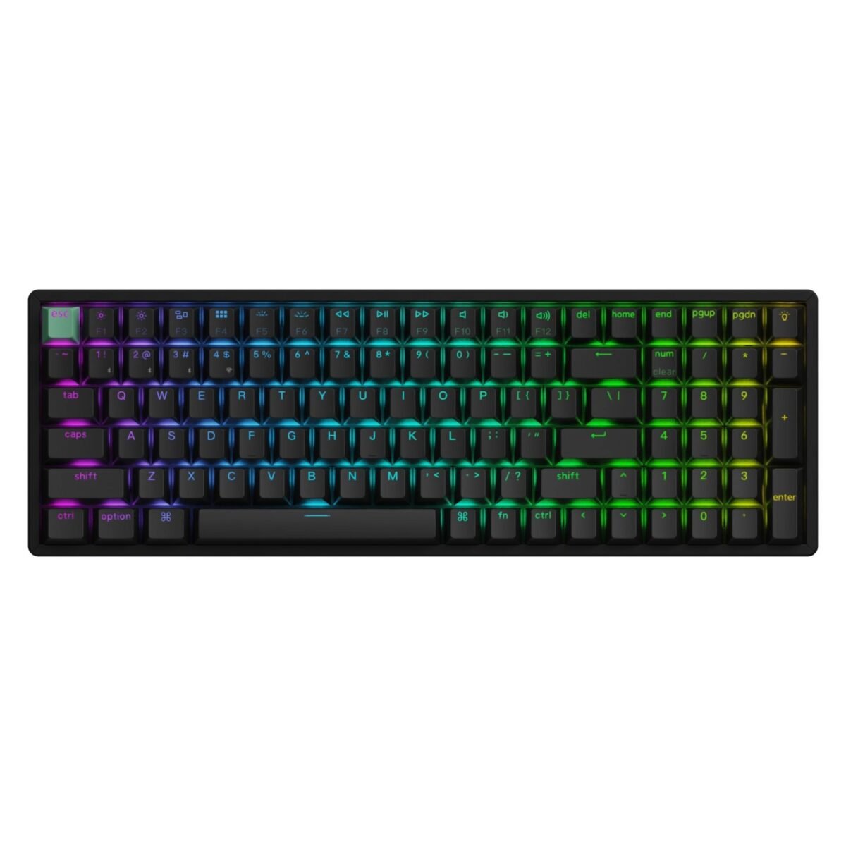 4894979016683_K4H-J1_wr-2 Keychron K4 HE 96% Magnetic Switch Hot-Swap RGB Wireless Keyboard – Black - Image 1
