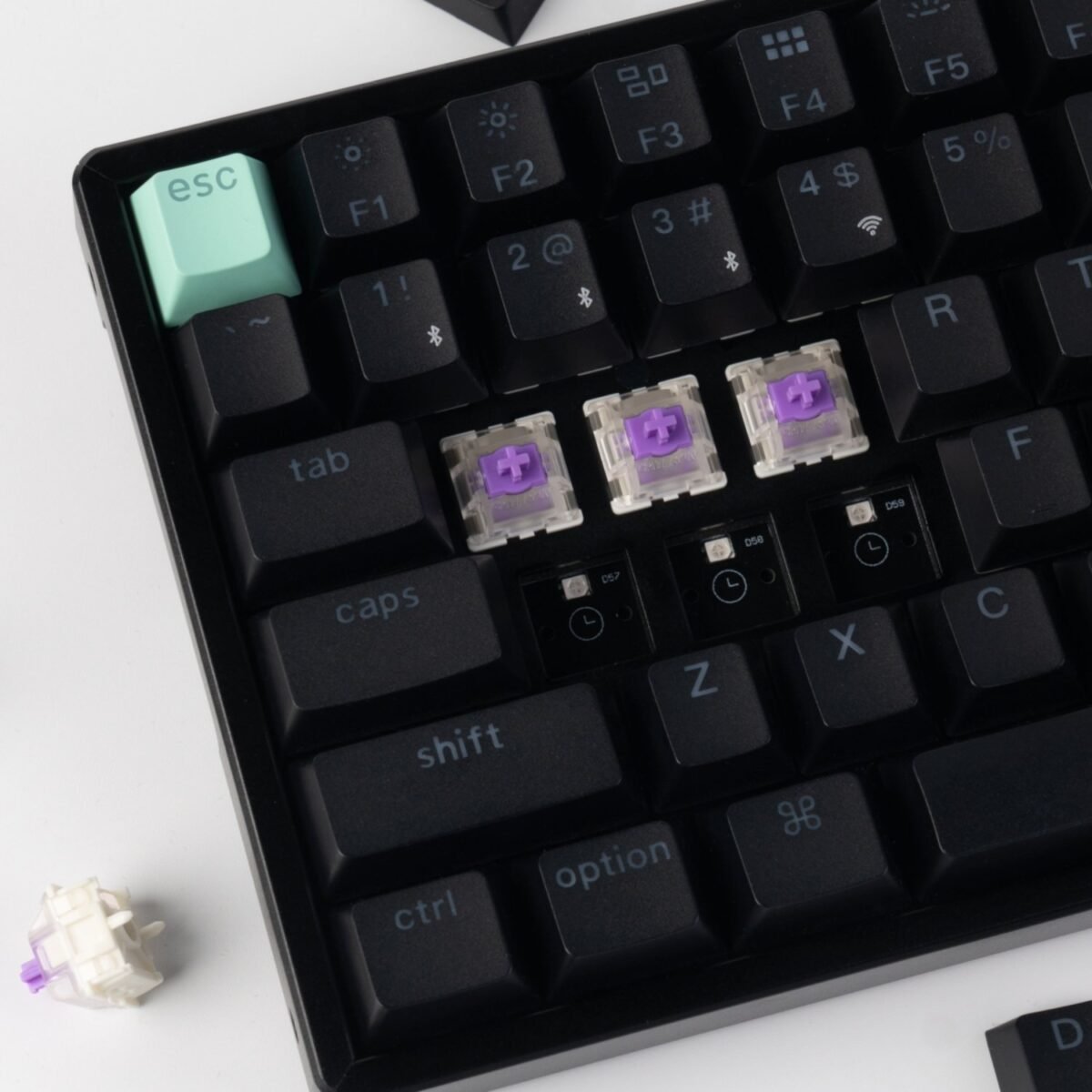 4894979016683_K4H-J1_wr-8 Keychron K4 HE 96% Magnetic Switch Hot-Swap RGB Wireless Keyboard – Black - Image 7