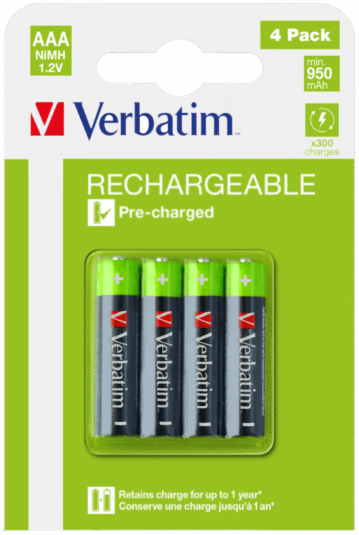 AAA Premium Rechargeable Batteries HR03 - 4 pack