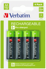 AA Premium Rechargeable Batteries HR6 - 4 Pack