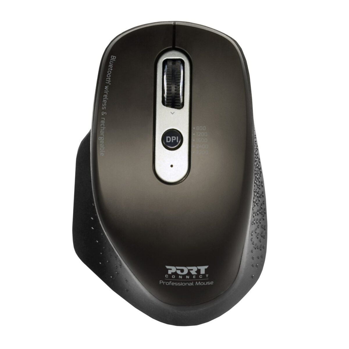 900716_Port-Connect-Wireless-Rechargeable-Executive-Bluetooth-Mouse_wr_05 Port Connect Bluetooth Wireless and Rechargeable Executive Mouse - Black - Image 1