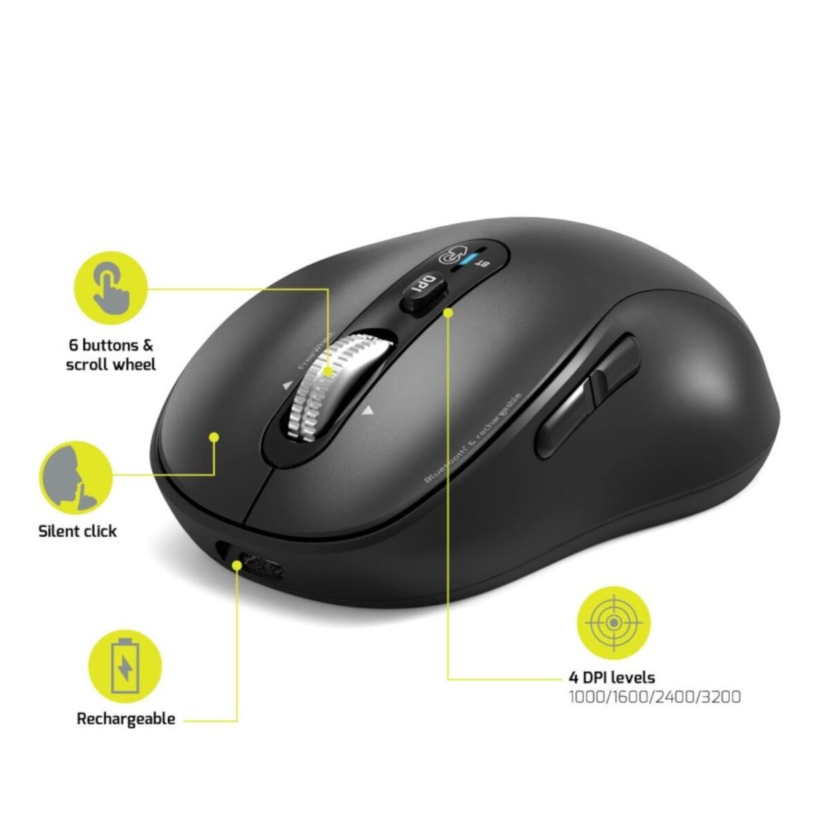 900720_PORT-MOUSE-RECHARGEABLE-BT-PRO_wr_04 Port Connect Bluetooth® Rechargeable Expert Mouse - Image 6
