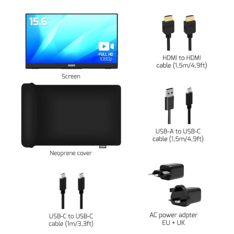 902101_wr_03 Port Portable Monitor 15.6" FHD - Non Touch - Image 3