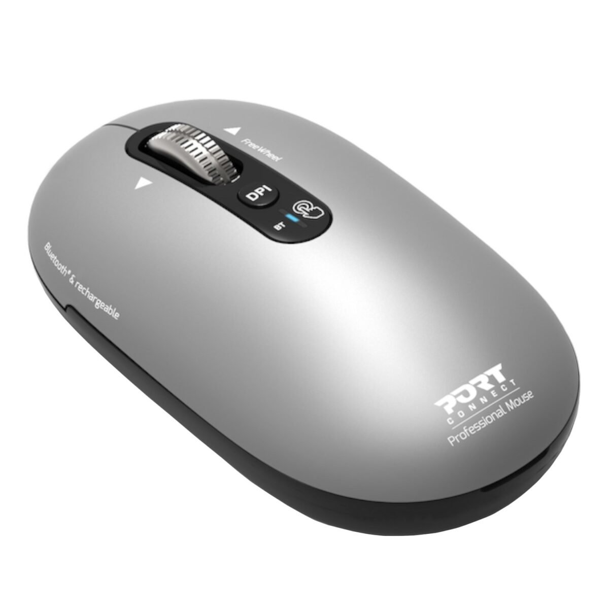 910009_PORT-MOUSE-REACHARGE-BT-PURE-MAC-GRY_wr_08 Port Connect PURE Bluetooth Rechargeable Mouse - Image 2