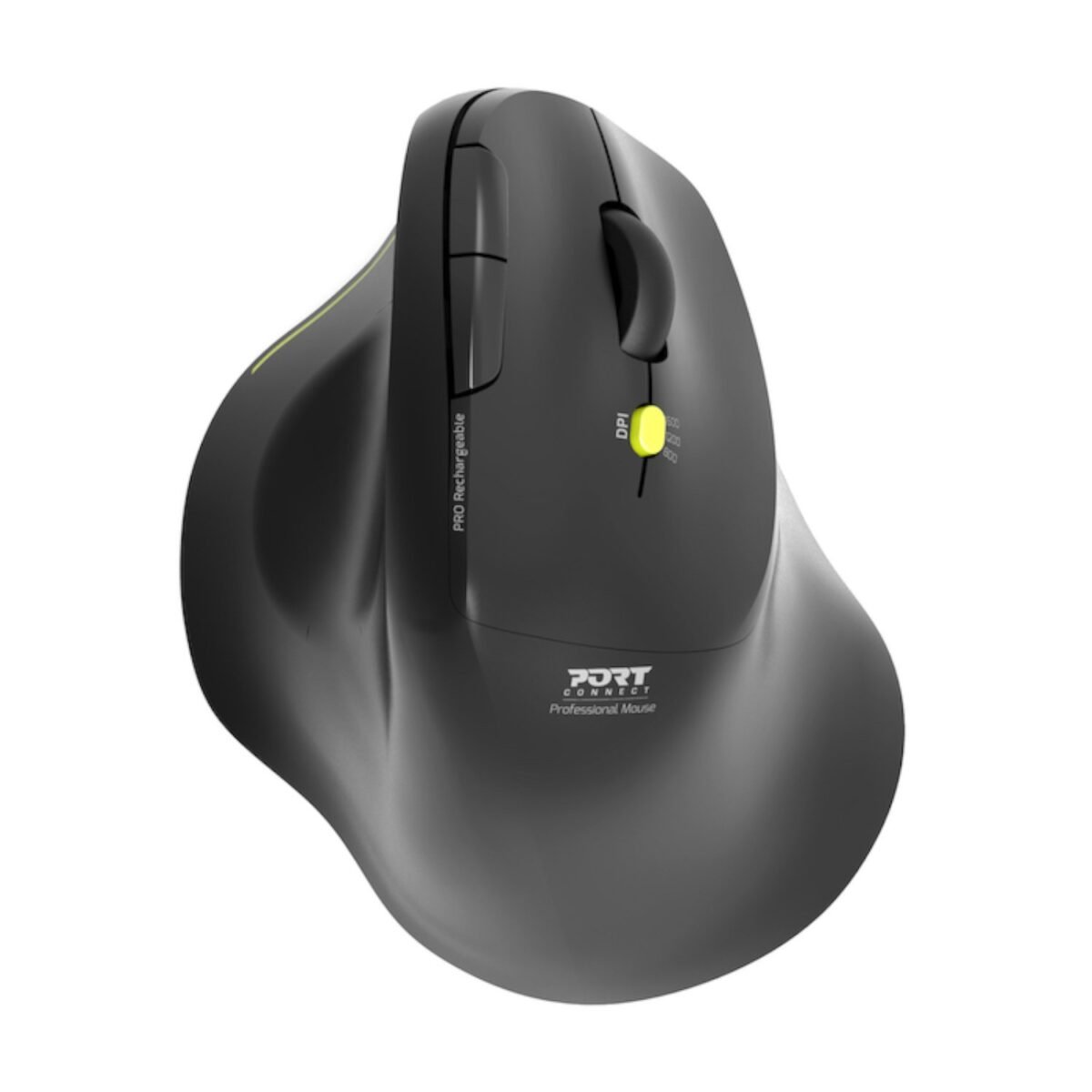 910200_PORT-MOUSE-ERGONOMIC-REACHARGE-BT-ERGO-B_wr_10 Port Connect 2.4GHz Wireless ERGO SOFT Bluetooth Rechargeable Mouse - Image 1