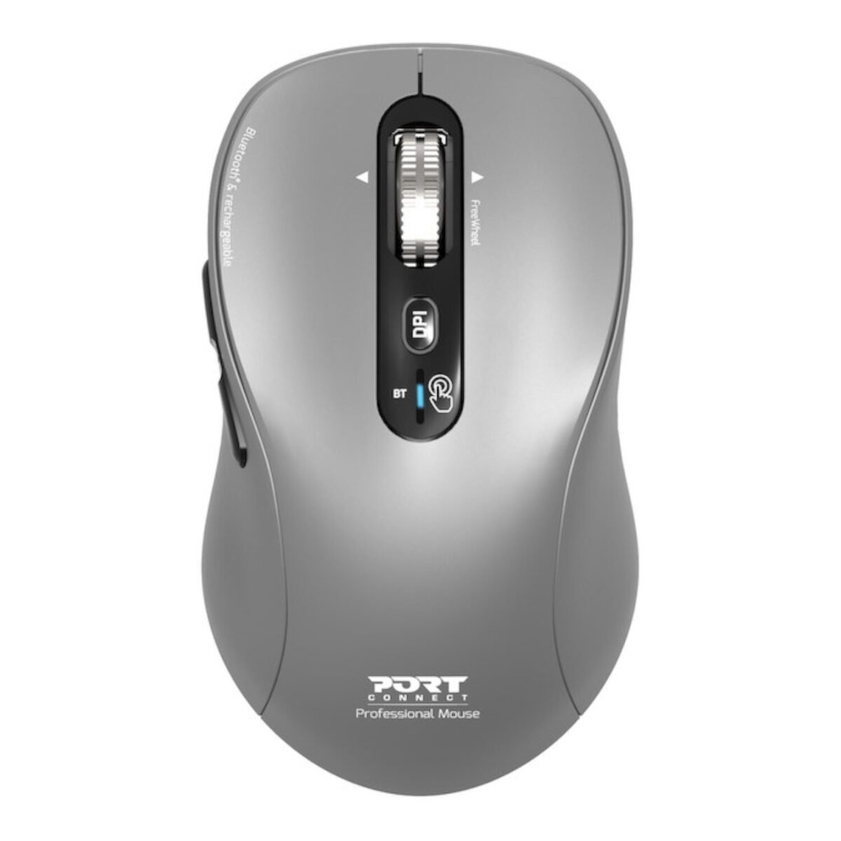 910201-WR-01 Port Connect Wireless Bluetooth Expert and Mac Mouse - Grey - Image 1